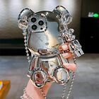 Compatible with iPhone 15 Pro Max Case Cute 3D Cartoon Teddy Bear Luxury