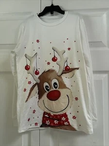 Weihnachten Jammies Schlafanzug weiß/schwarz/rot kariert Größe Kind 11-12 - Bild 1 von 4