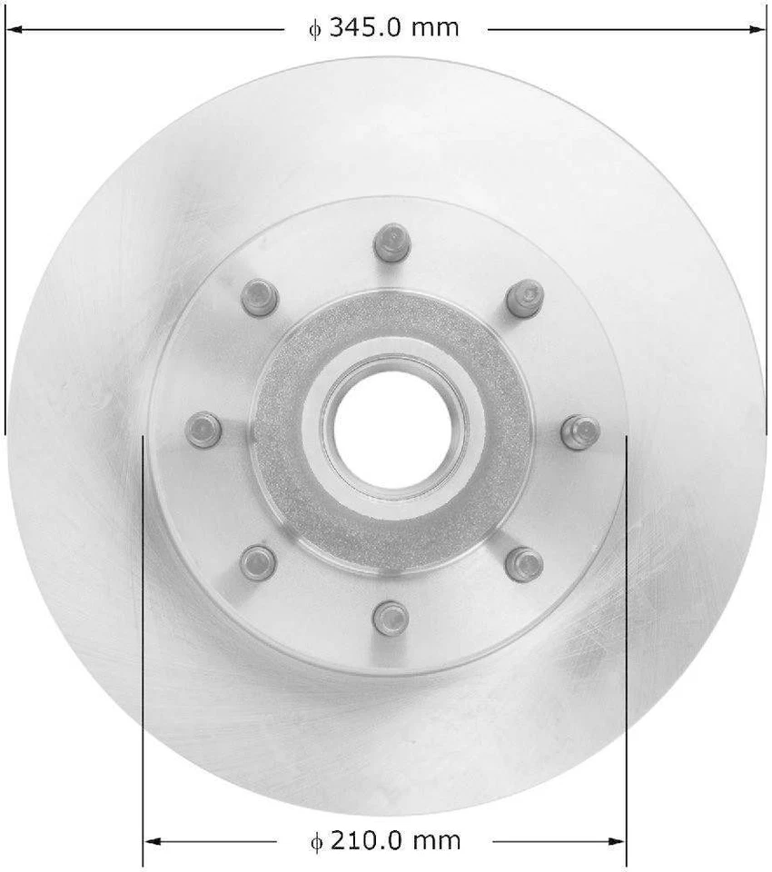 Rotor de freno de disco para Ford E-350 Super Duty 2008-2014 E-150, E-250 E-150, E-250, E- Foto 1 de 1