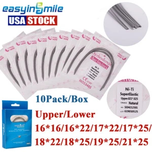 10bag Dental Orthodontic Arch Wire Super Elastic Metal for Brace 016*016-021*025 - Picture 1 of 10