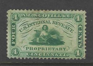 Bigjake: RS-221e,  4 cent A. L. Scovill & Co. - exp. silk -  Match & Medicine - Picture 1 of 7