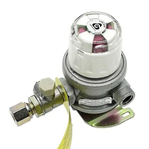 AUTOMATIC CHANGEOVER REGULATOR 2 PROPANE LPG GAS BOTTLE 8mm CARAVAN MOTORHOME - Picture 1 of 6
