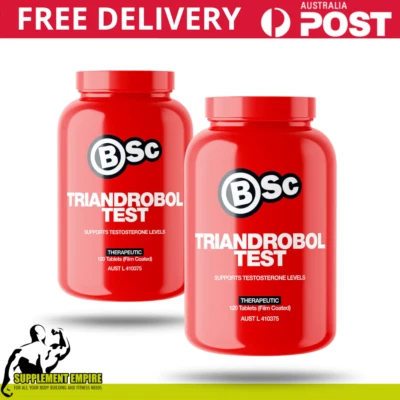 2 x BSc Body Science Triandrobol Test Testosterone Booster Twin Pack 60 tabs - image 1 of 3