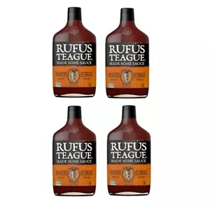 918209 4 x 454G BOTTLE RUFUS TEAGUE TOUCH O'HEAT BBQ SAUCE AMERICAN - Picture 1 of 3