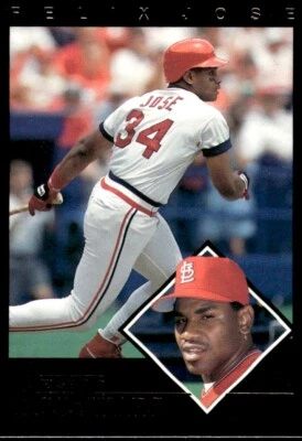 1992 Fleer All-Stars Felix Jose St. Louis Cardinals #1 - Image 1 of 2