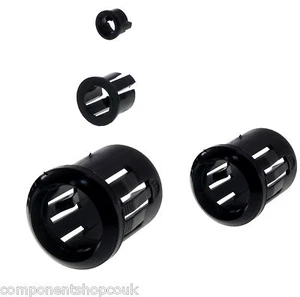 3 / 5 / 8 /10mm LED Mounting Plastic Clip Snap-in Holder Bezel Socket UK Seller - Picture 1 of 6