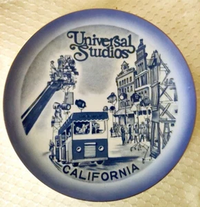 Universal Studios California dekorative Souvenir Sammlerplatte blau & weiß - Bild 1 von 7