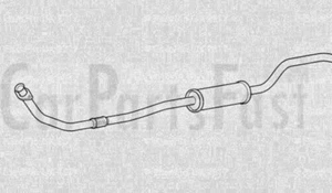 EXAN2057 EXHAUST FRONT PIPE & SILENCER +3Yr Warranty - Picture 1 of 2