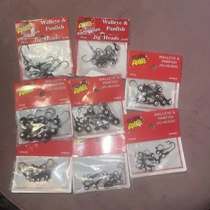ARKIE LURIES JIG HEADS, WALLEYE & PANFISH (10) 1/4 -1/8 1/16OZ  VARIETY SEE PICS - Picture 1 of 3