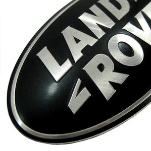 Genuine Land Rover BLACK+SILVER front grille oval badge for Discovery 3 - Picture 1 of 8