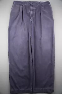 Pantalones Chinos Lee Plisados Frontales Vintage Azul Talla 40x30 (MSR 40x29) - Imagen 1 de 9