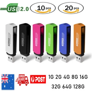 5/10/20 Pcs USB 2.0 Stick Flash Thumb Drives USB 3.0 Memory Stick 8G 16G 32G - Picture 1 of 6