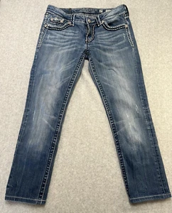 Women's Miss Me Jeans Size 29 JE515252L Skinny Distressed Pockets - Rare - GUC - Picture 1 of 14