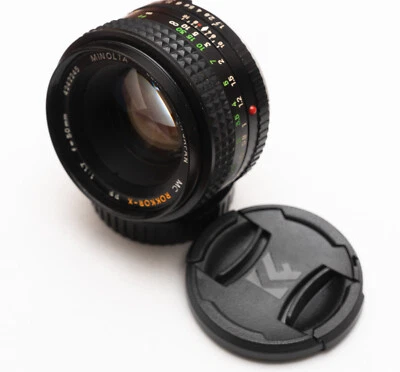 Minolta MC Rokkor-X PF 50mm f/1.7 lens  Mirorless Adaptable Sony A7, m4/3, etc. - Image 1 of 4