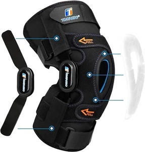 T TIMTAKBO Gelenk Kniebandage, GEl Patella Unterstützung mit abnehmbarer Doppelseite (2XL) - Bild 1 von 3