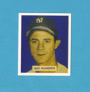 1949 Bowman Reprint #181 Gus Niarhos Karte - New York Yankees - Bild 1 von 2
