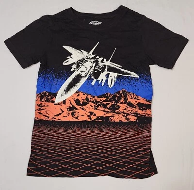 Camiseta OSHKOSH B'GOSH Originals Brilla en la Oscuridad Niño Negro Gráfico Jet Talla 8 Foto 1 de 4
