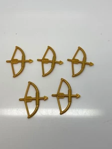 Lego Lot Of 5 Gold Bow And Arrows Minifigure Weapons W#59 - Picture 1 of 1
