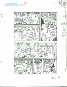DAVE COOPER suckle page 63 ORIGINAL ART - Picture 1 of 1