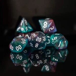 Bard Class Acrylic Dice Set Brand New by Misty Mountain Gaming - Picture 1 of 4