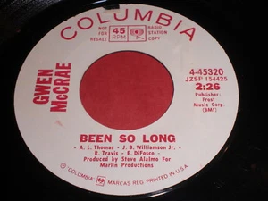 Gwen McCrae - Been So Long / (same) 45 - Soul - Imagen 1 de 1
