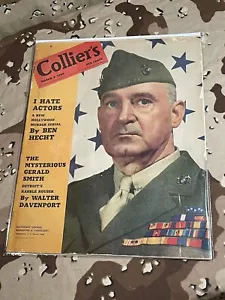 Collier's Magazine Vintage March 1944 USMC Lt. General Alexander Vandergrift - Picture 1 of 7