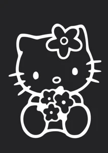 Die Cut Decal Vinyl Truck Car Sticker - Hello Kitty Laptop Window Pink Cup Car - Bild 1 von 9