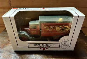 Ertl 1931 Anheuser Busch Budweiser Delivery Die-Cast Truck Bank Boxed - Picture 1 of 3