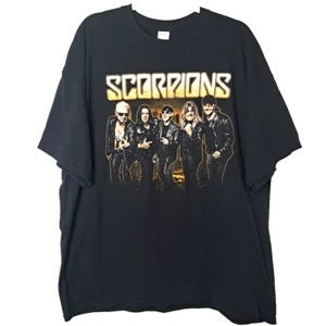Scorpions Crazy World Tour 2017 Band T Shirt Mens 2XL Black Metallic Metal Rock - Picture 1 of 13