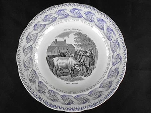 Assiette ! Ancienne ! Gien ! Comices Régionaux ! Race Bovine ! - Picture 1 of 1