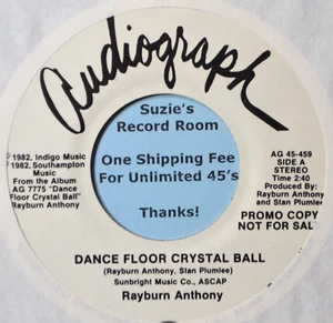 Rayburn Anthony Dance Floor Crystal Ball DJ EX++/NM Private Country 45 7" Vinyl - Bild 1 von 3