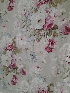 Gorgeous Chintz Curtains NWOT Dunelm Pink Green Cottage Floral Lined L54"xW66"