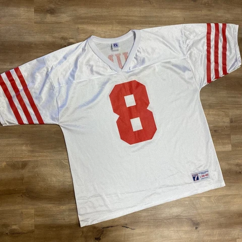 SAN FRANCISCO 49ers STEVE YOUNG VINTAGE 90s LOGO 7 NFL FOOTBALL  JERSEY LARGE Cover