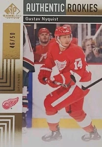 2011-12 SP Game Used Edition Authentic Rookies Gold 46/50 Gustav Nyquist Rookie! - Picture 1 of 13