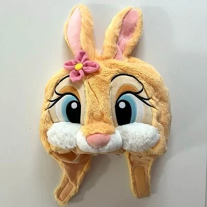 Disney Resort Bunny Fun Cap Fluffy Plush Hat Japan Used - Picture 1 of 7