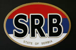 NUEVO CÓDIGO DE PAÍS - SRB - ESTADO DE SERBIA - PEGATINA COCHE - Imagen 1 de 1