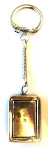 PORTE CLES  KEYCHAIN - COFFRE FORT "OUVREZ-MOI" RECTO-VERSO - Picture 1 of 3
