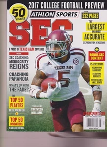 ATHLON SPORTS MAGAZINE, 2017 College Football Preview SEC Texas A&M Aggies Cover - Picture 1 of 1