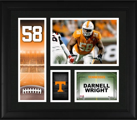 Darnell Wright Tennessee Volunteers Framed 15" x 17" Player Collage Cover