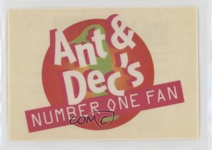 1995 Panini Smash Hits Album Stickers Ant & Dec's Number One Fan #V 0o5
