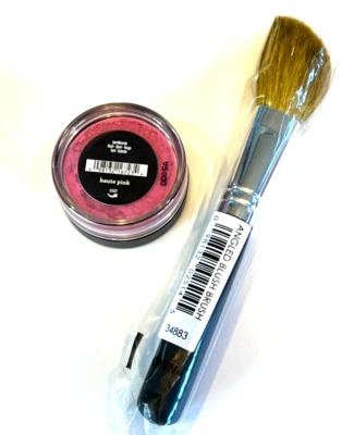 bareMinerals Haute Pink Blush  .02 oz .57 g & Angled Blush Brush Set Duo - Image 1 of 4