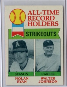 1979 Topps Nolan Ryan Walter Johnson All Time #417 🚀😳💥 VGEX - Picture 1 of 2