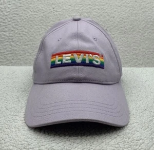 Levi's Baseball Hat Womens Strapback Lavender Purple Rainbow Flag Pride LGBTQ - Picture 1 of 12