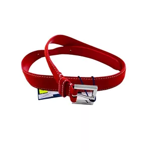 Cinturón GANT Rojo De Cuero Suede 100% Talla 75 Cm 30 En - Imagen 1 de 11