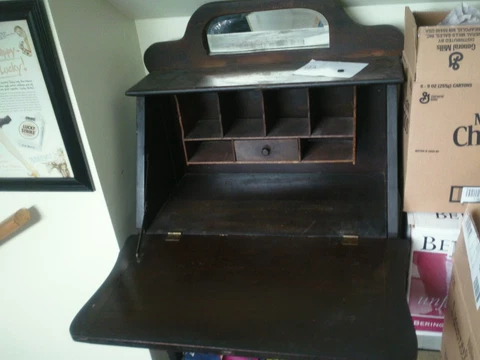 D.M. O'Donnell Antique Drop Front Writing Desk w. Drawers Syracuse, NY Cover