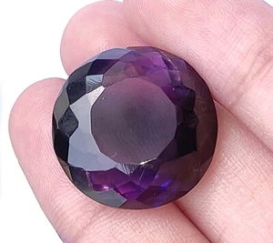 39 Ct NATURAL Ceilán Cambio Bicolor Zafiro Corte Redondo Suelto PIEDRA PRECIOSA DE GRAN TAMAÑO - Imagen 1 de 10