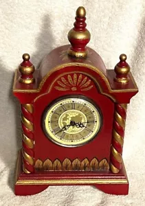Hand Painted Wood Turkish Mantle Clock - Picture 1 of 5