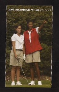 Richmond Spiders--2003 Golf Pocket Schedule - Picture 1 of 1
