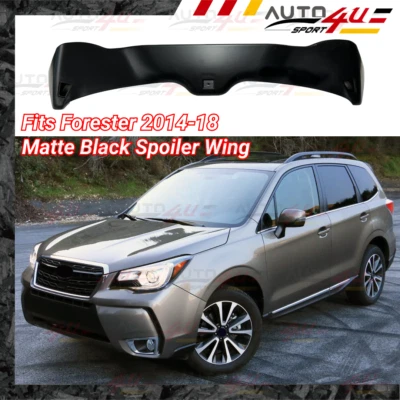 Se adapta a Subaru Forester 2014-2018 viento sol negro mate ABS alerón de techo trasero Foto 1 de 4