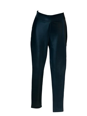 Pantalones Legging Roma Concept Para Mujer Negros Pull-on Imitación Cuero Calce Curvilíneo Talla M Foto 1 de 4